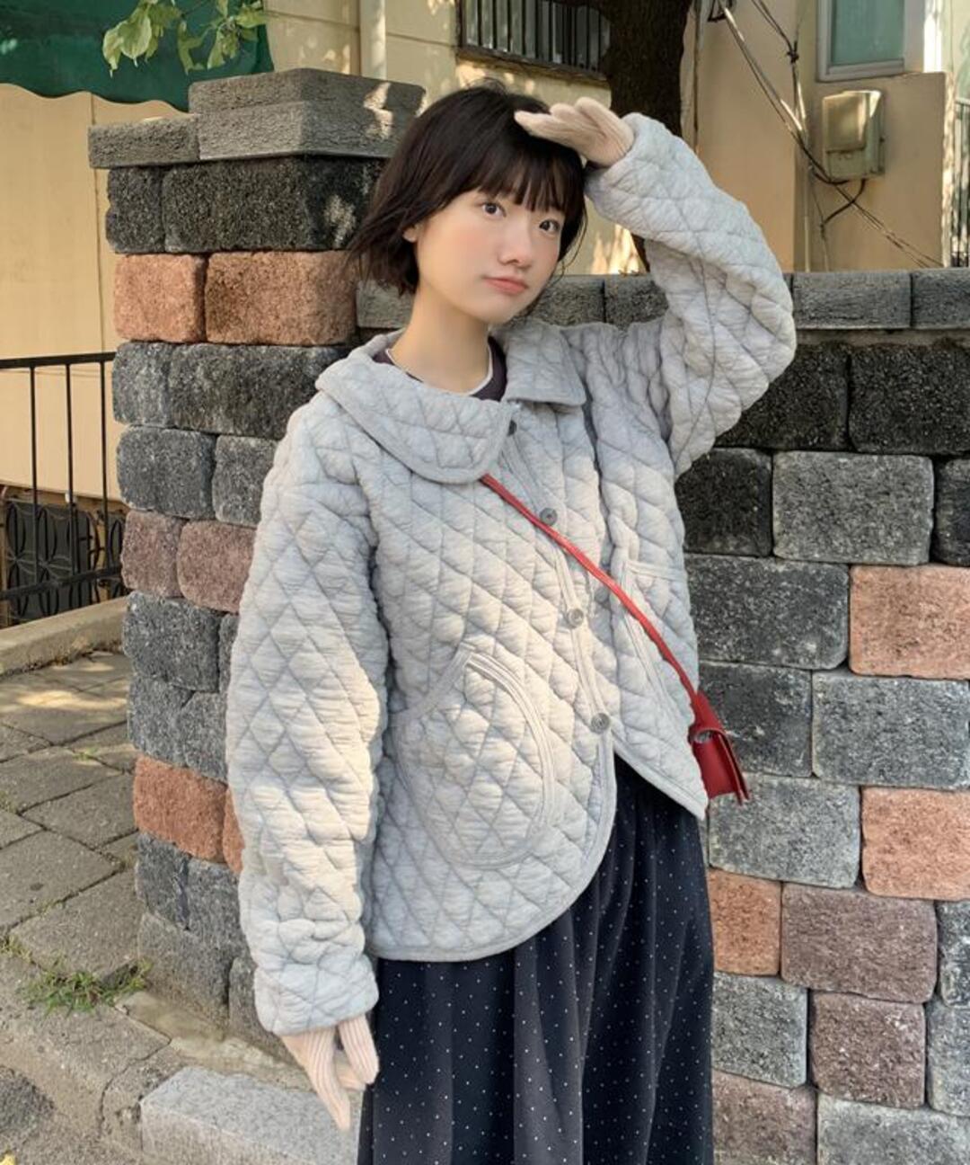 러브앤드팝 토메 퀄팅 점퍼