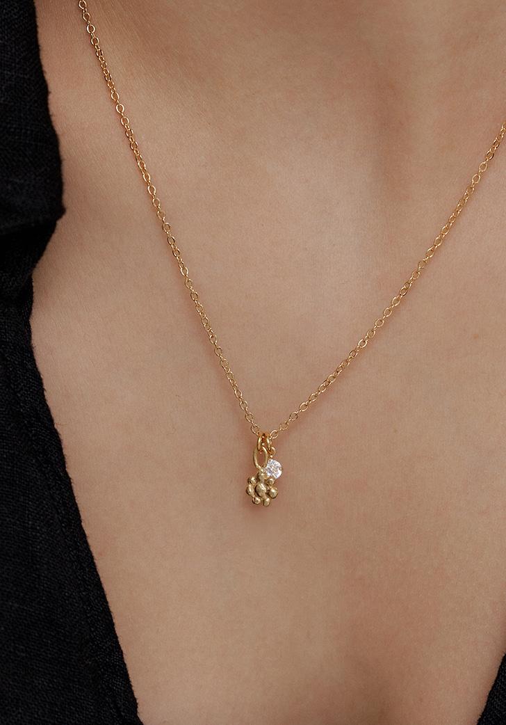 petit angel flower necklace (Silver 925)