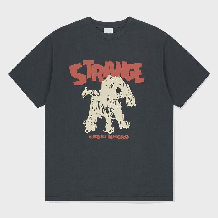 STRANGE PUPPY TEE CHARCOAL(MG2FMMT506A)