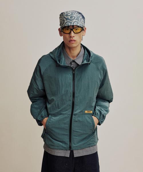Nylon Light  Wind Jacket - Blue Green