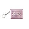 Sparkle star card wallet Metal pink
