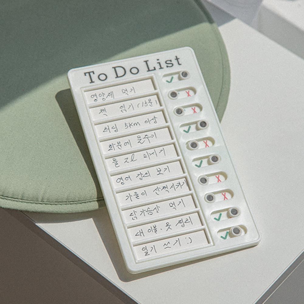 투두리스트 해빗트래커 매일 밀어서 체크 스케줄체크판 위클리 플래너