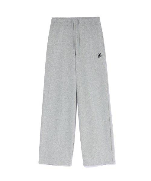 Signature relax wide pants - GREY