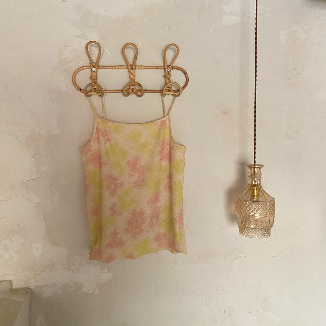 「borus」 jacquard sleeveless top