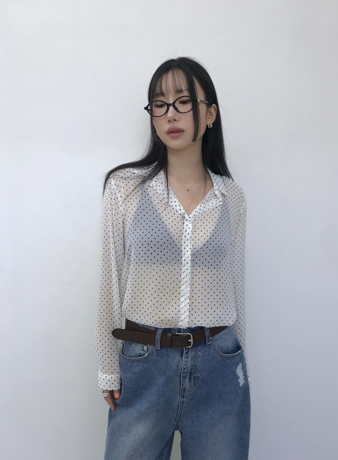 dot blouse (2colors)