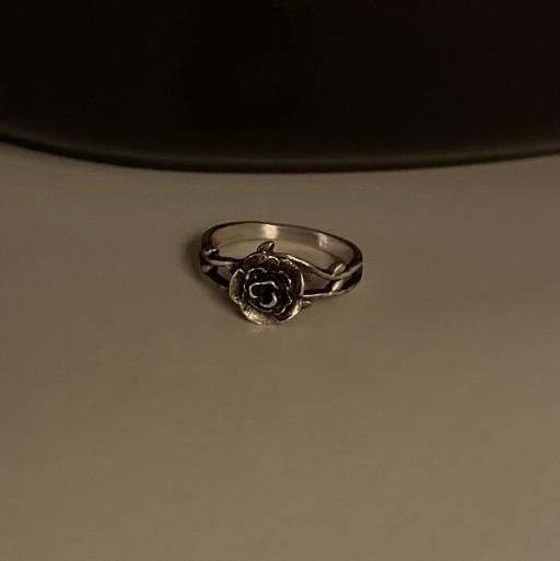 장미덩쿨 반지 실버