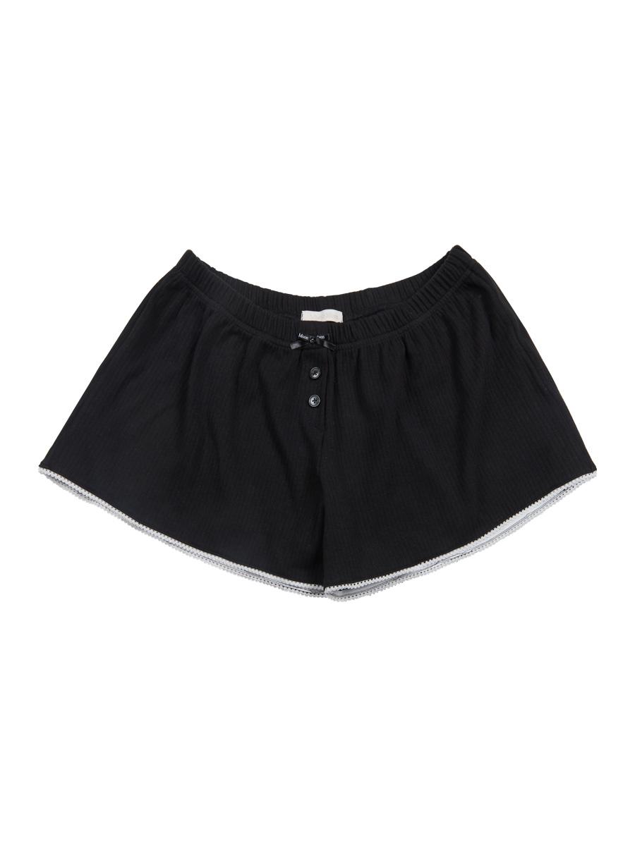 ribbon shorts (black)