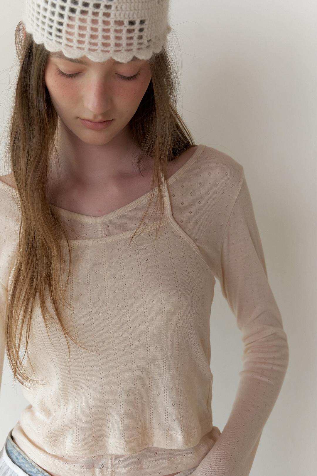 Texture Set Top (Cream)