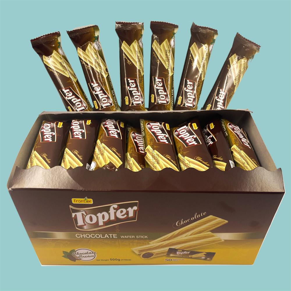 프론티어 탑퍼 초콜릿 웨이퍼 스틱 500g(8g x 50개입) 대용량 초코 웨하스 하임