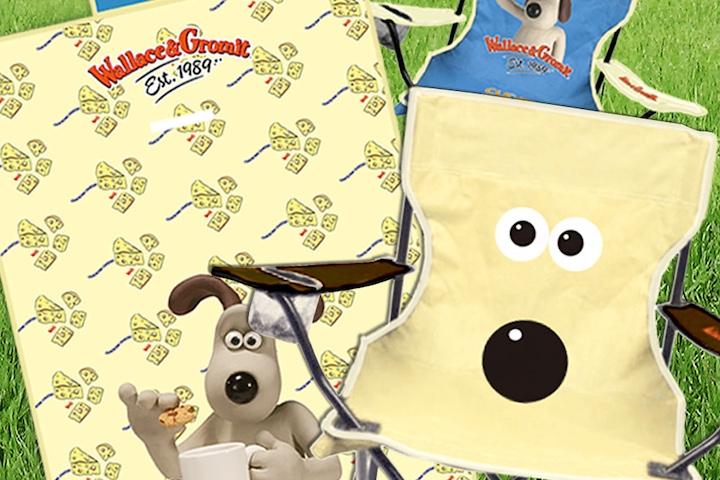 월레스와 그로밋 별나라 피크닉 선물 Set(캠핑의자 2종+피크닉매트)