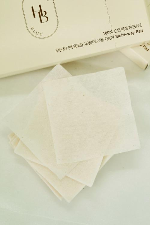 [43%특별할인｜7월 18일 일괄 출고 예정] 무표백 생분해시트 100% 순면 패드 80pcs