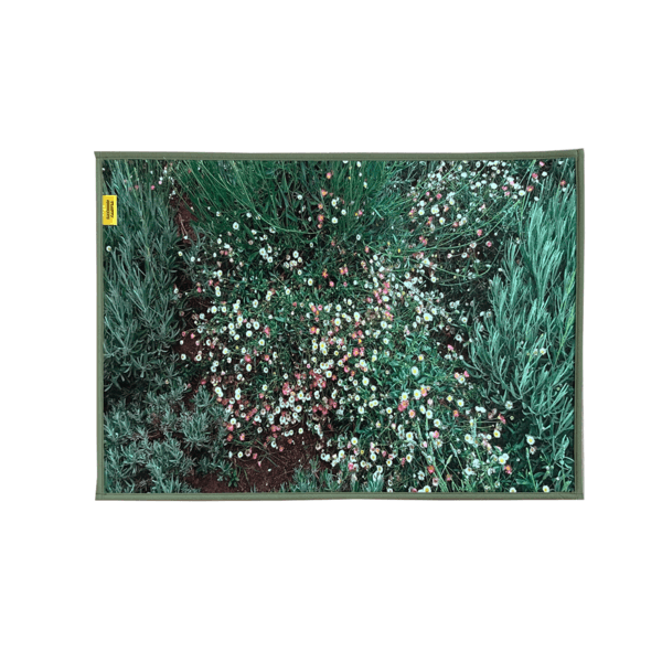 Flower garden foot mat
