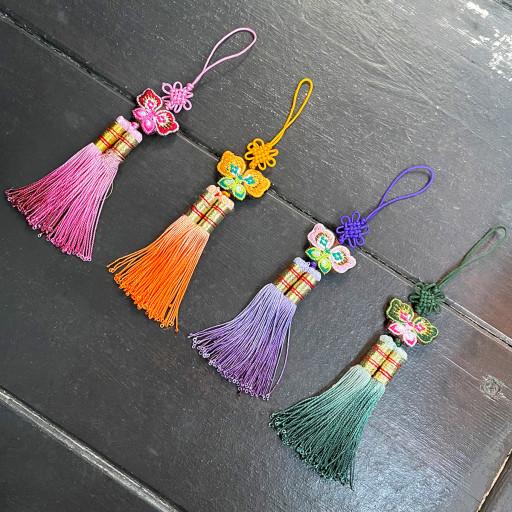 키링 노리개 나비키링 수술키링 동양악세서리