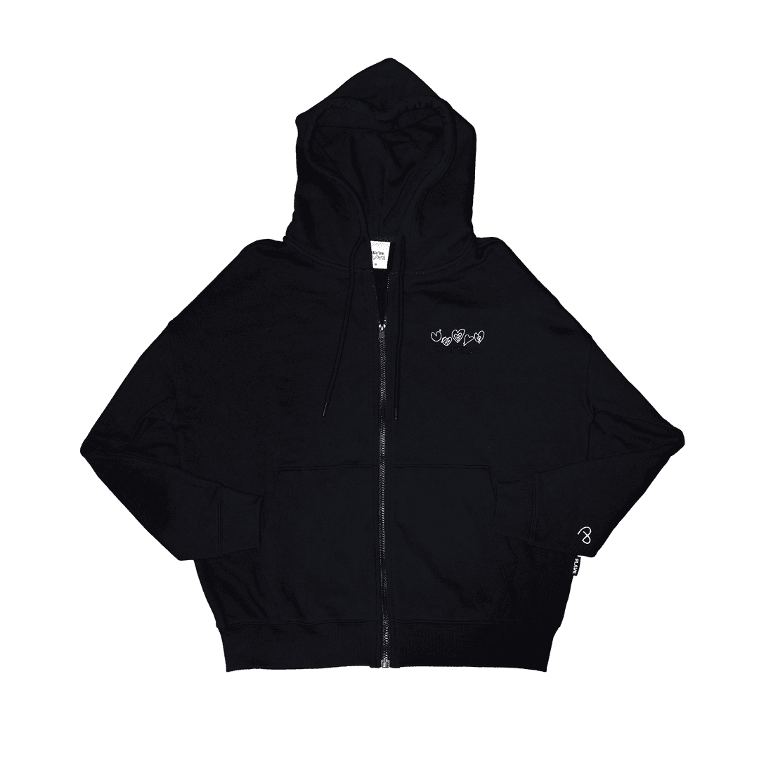 PLAVE'S HEART ZIP-UP HOODIE