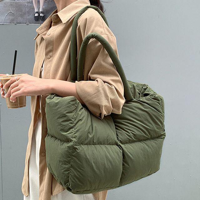 팡팡 푹신 와플 패딩백 여성 겨울 숄더백 보부상 가방