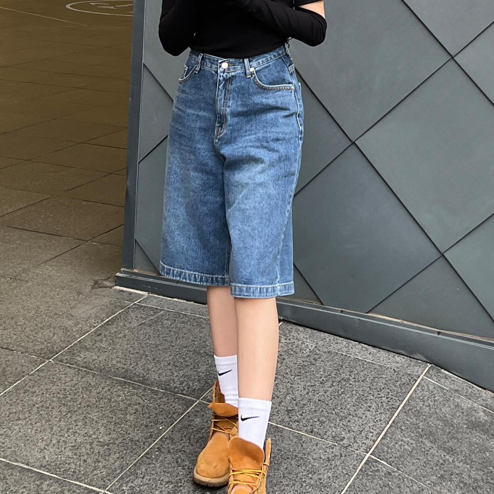 (1c) 버뮤다 데님 5부 반바지