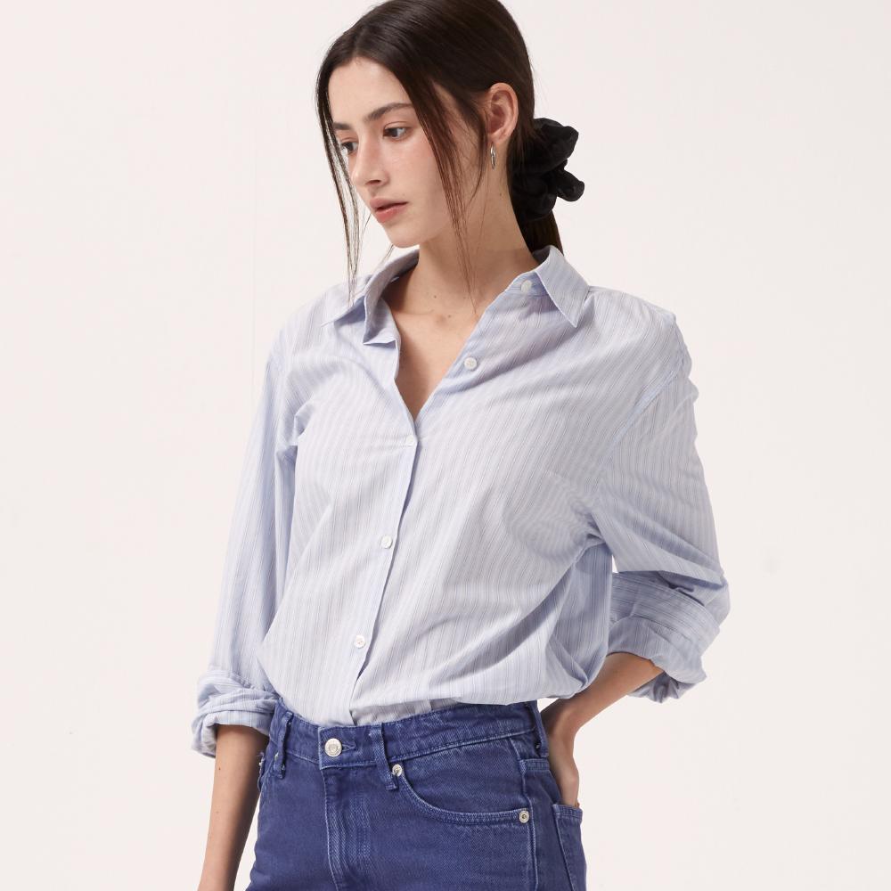 [꼬민지 PICK](8/26 출고)에센셜 포플린 셔츠 [스카이 블루]