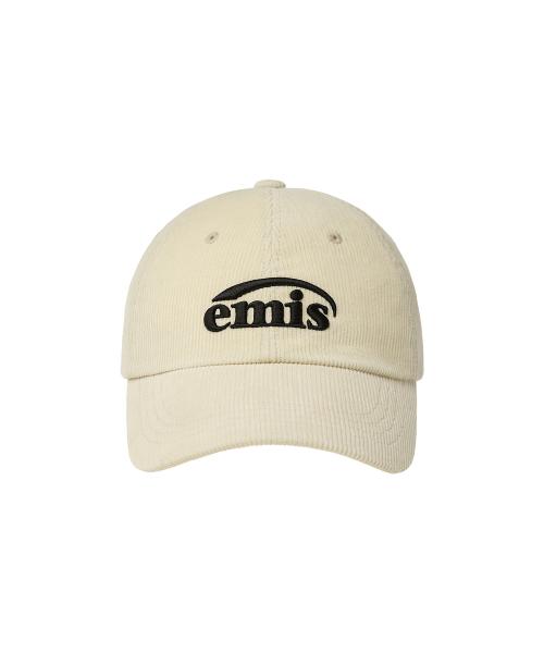 NEW LOGO CORDUROY EMIS CAP (RENEWAL)-CREAM