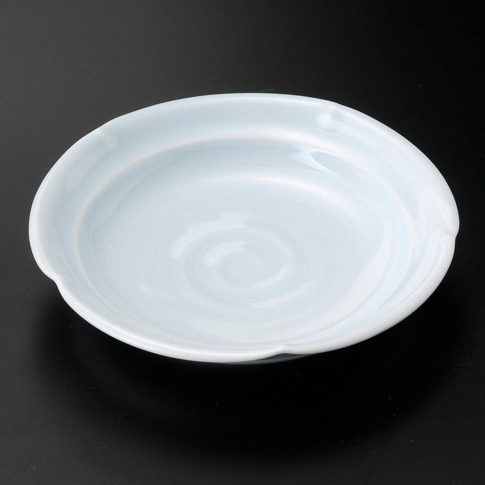 31919-589 / 청백자 5.0 둥근접시 / 15×3㎝ /  일본그릇
