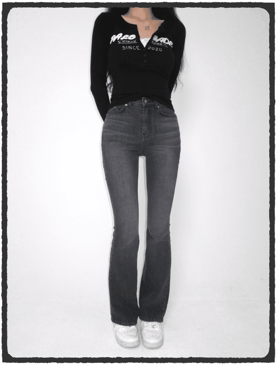 Basic Skinny Bootcut Jean - Black