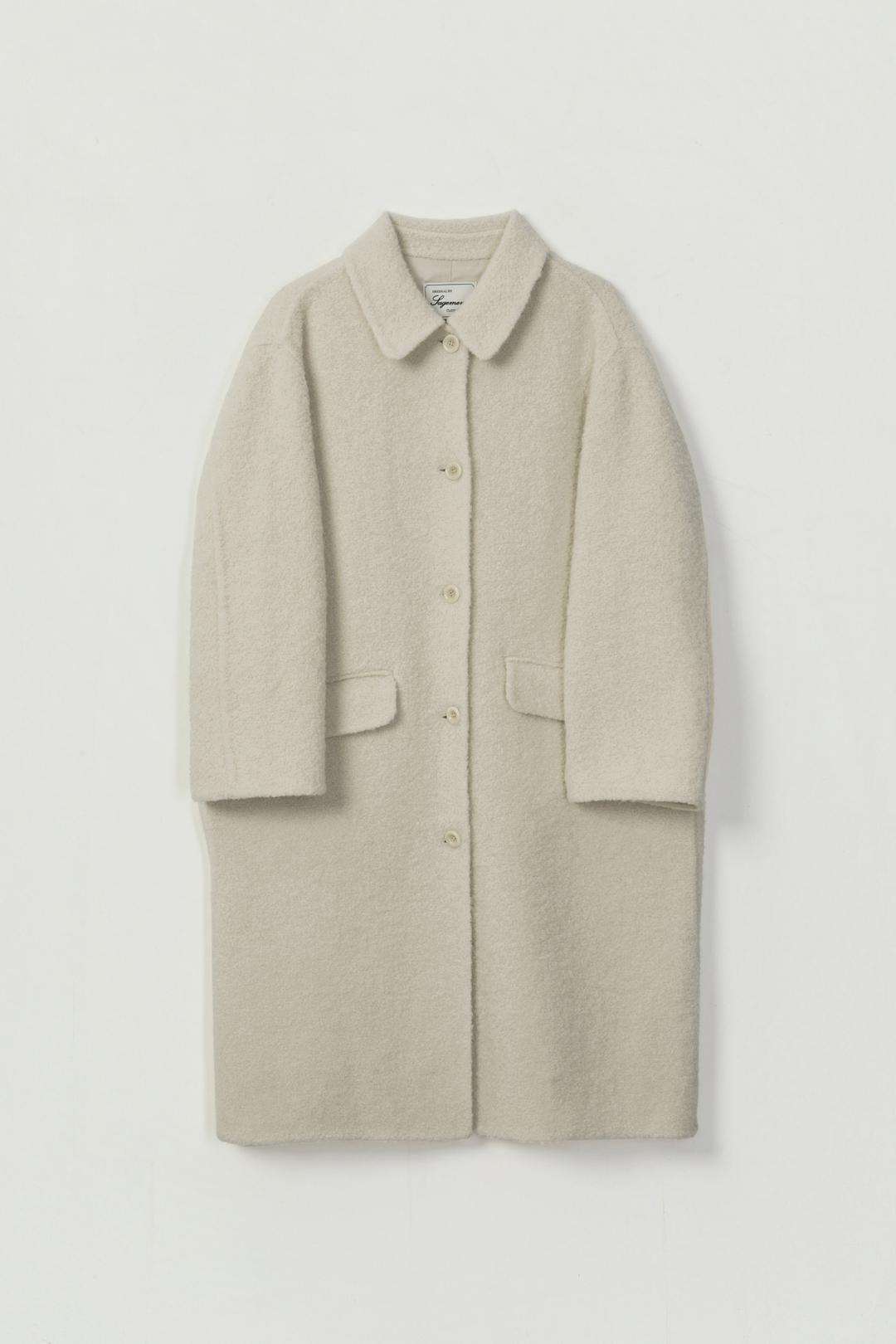 BRUNA ALPACA WOOL HANDMADE LONG COAT_IVORY