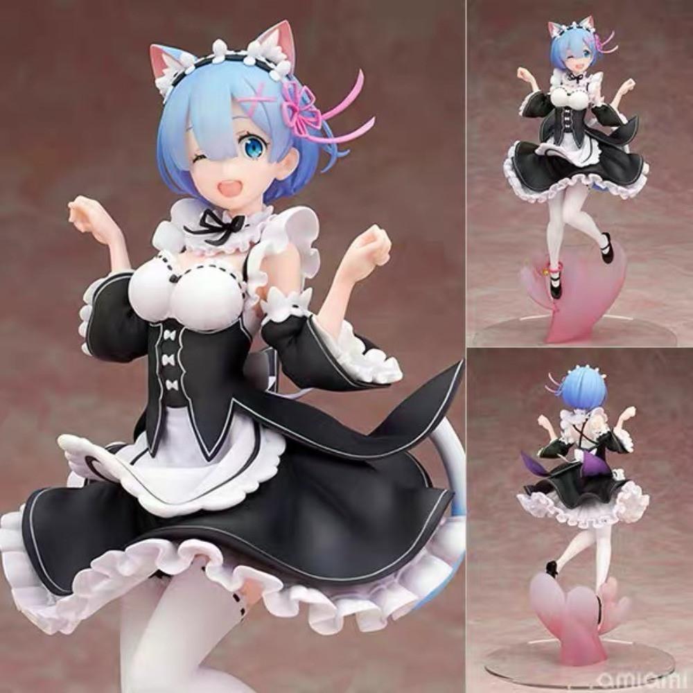 리제로 Re:ZERO 고양이 렘 피규어 23cm 모델
