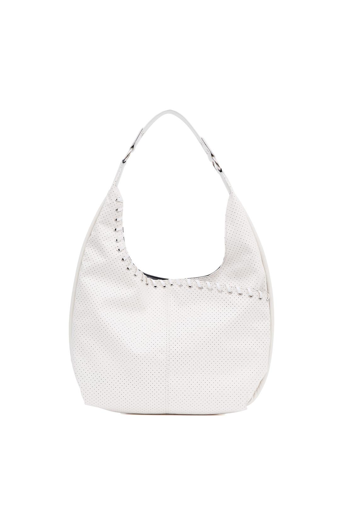 미디움 슬래쉬 호보 백 medium slash hobo bag (punching cream)