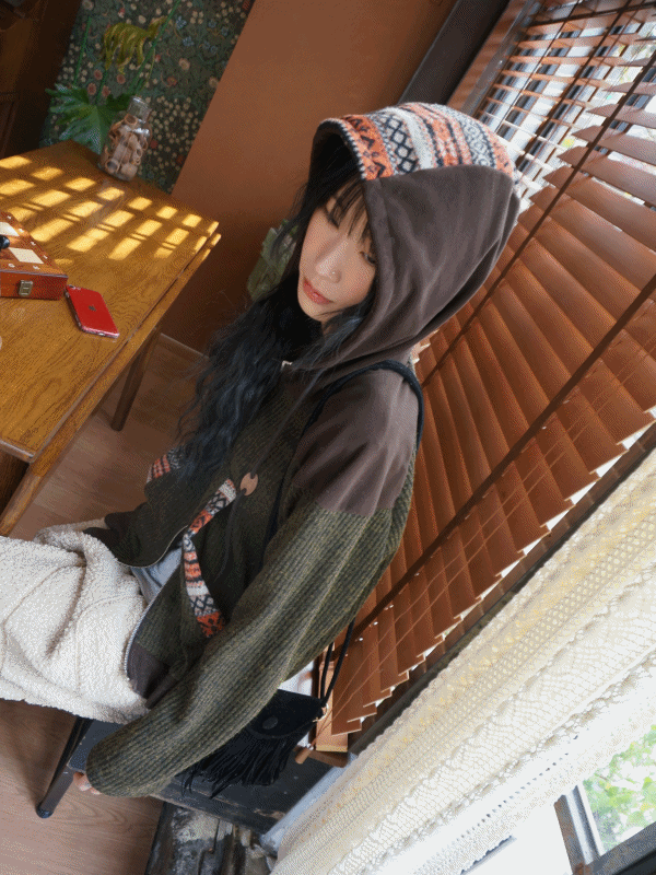 [morae] land fleece zip-up