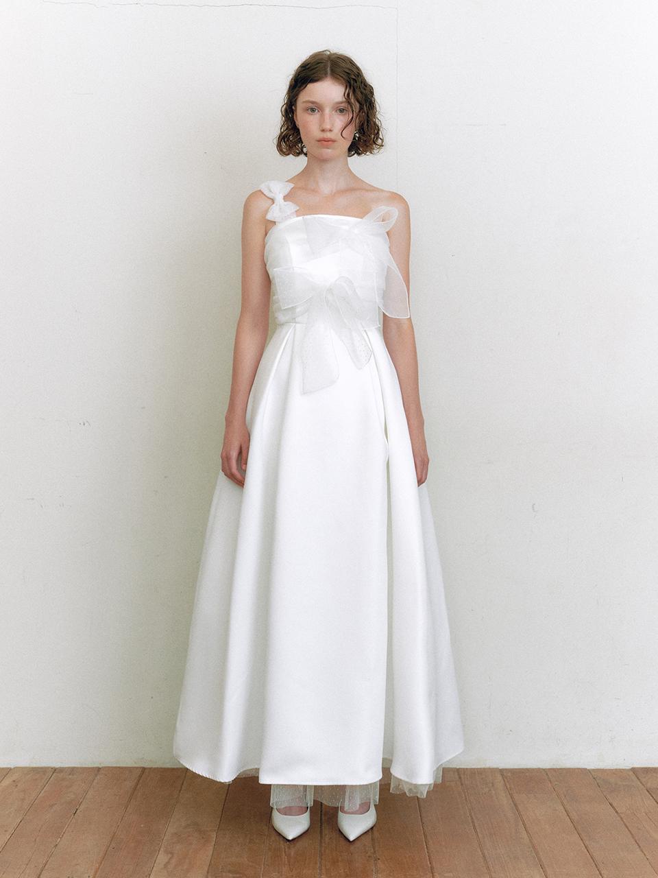 브라이덜 노티드 드레스_화이트
