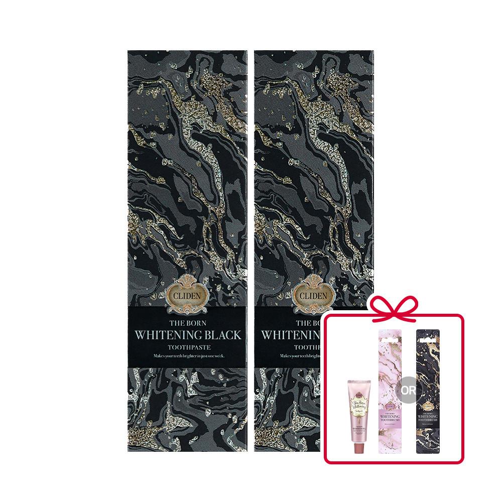 클라이덴 더본 화이트닝 치약 130g 2개+특별증정(치약 40g 1개+칫솔 1개) : LG생활건강