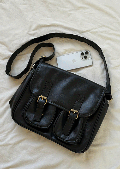 드러그 레더 크로스백 2colors