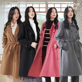 런칭가 139,900원) 스튜디오럭스 핸드메이드 울 롱코트 여성 코트