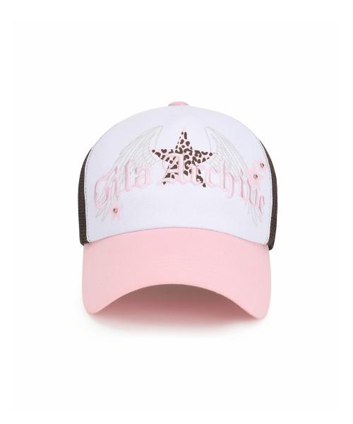 LEOPARD STAR WING MESH CAP_PK
