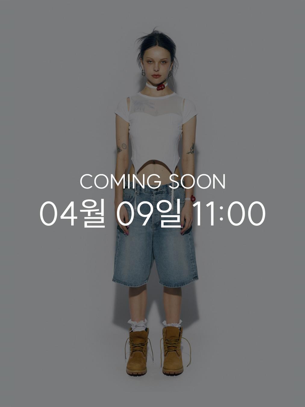 CORSET MESH T-SHIRT WHITE