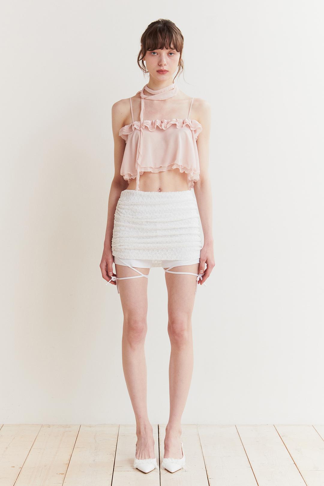 BELLA SKIRT PANTS white