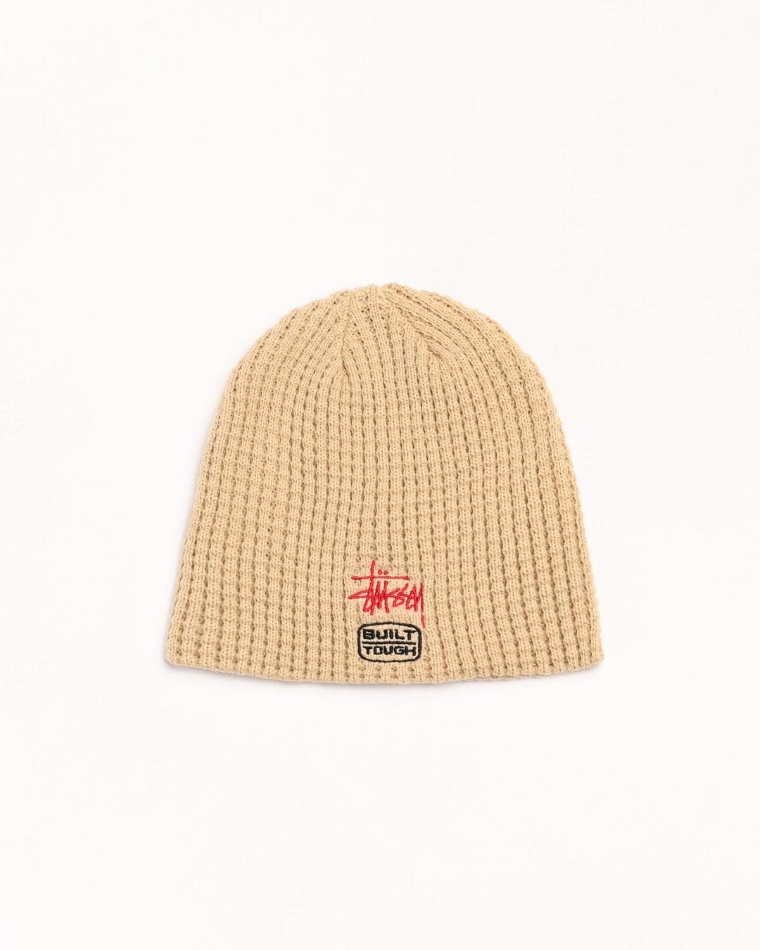WAFFLE SKULLCAP BUILT TOUGH - Sand / ONE SIZE