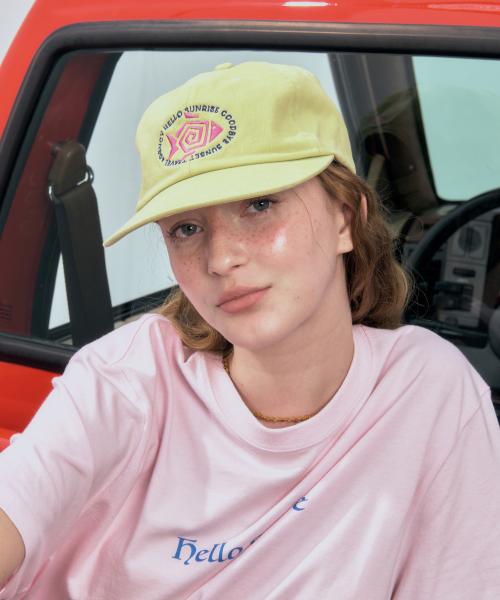 Fish Oval Logo Relaxed Fit 6P Cap_Green Sheen