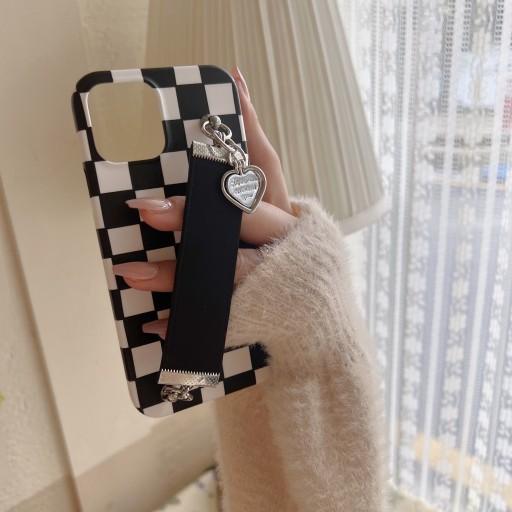 🖤체커보드 실버포인트펜던트 스트랩케이스🖤