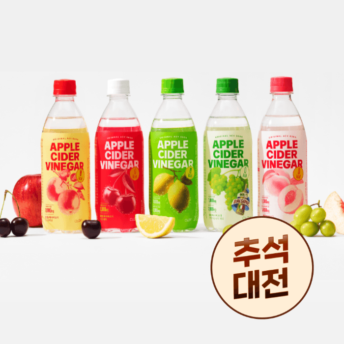 [추석한정특가] 애사비소다 500ml 5종 (24/48/96/120개입)