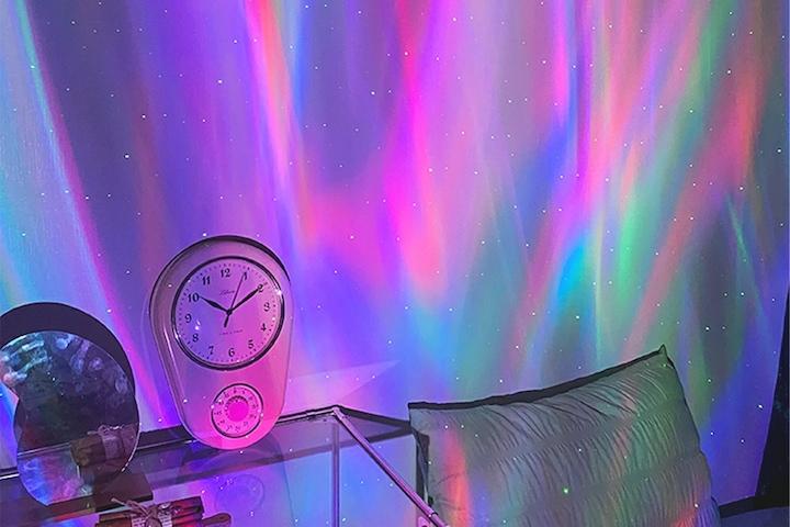 신상! LED달 오로라 블루투스스피커 무드등조명(15가지컬러/앱연동/리모콘)KGA-96