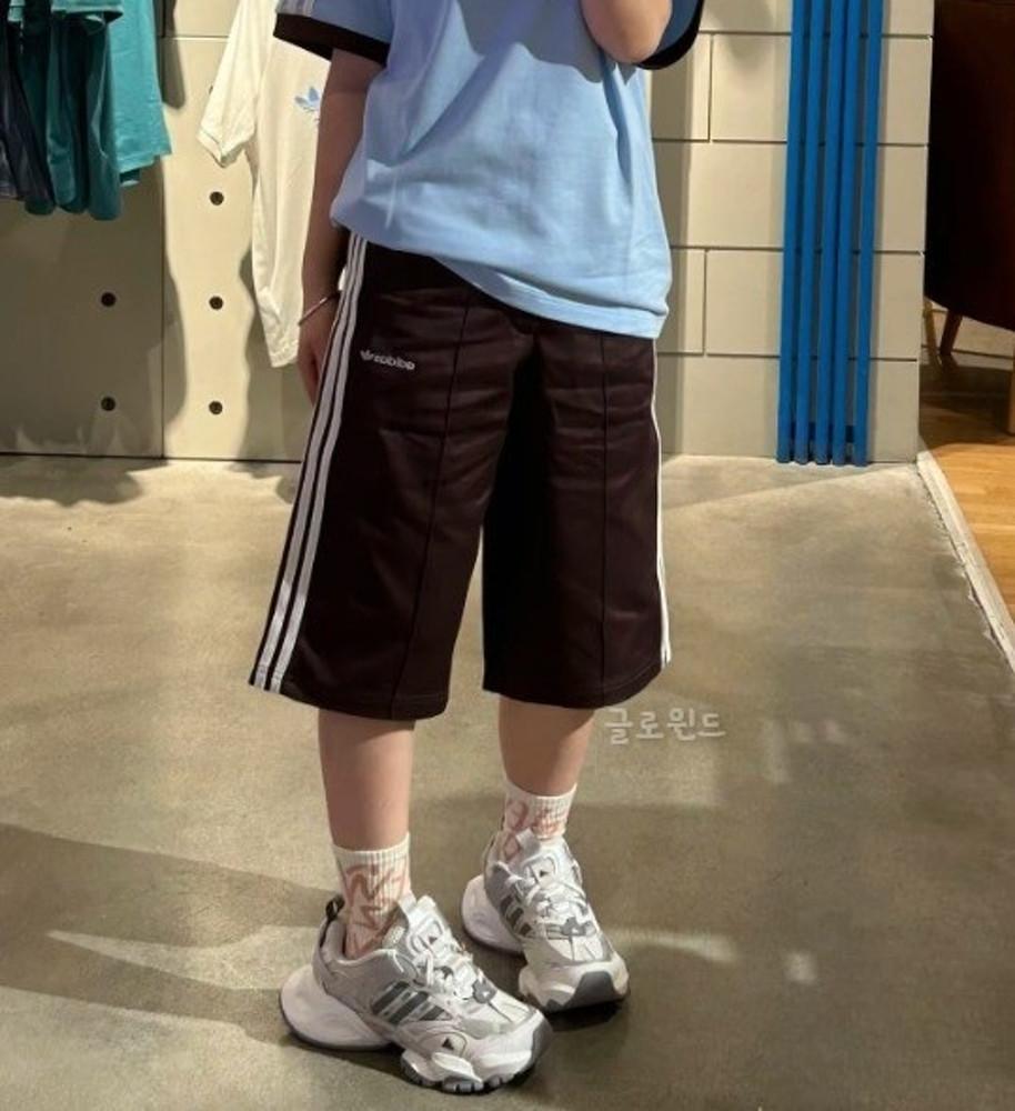 아디다스 80s 3S 버뮤다 숏 팬츠 반바지 브라운 JC6524