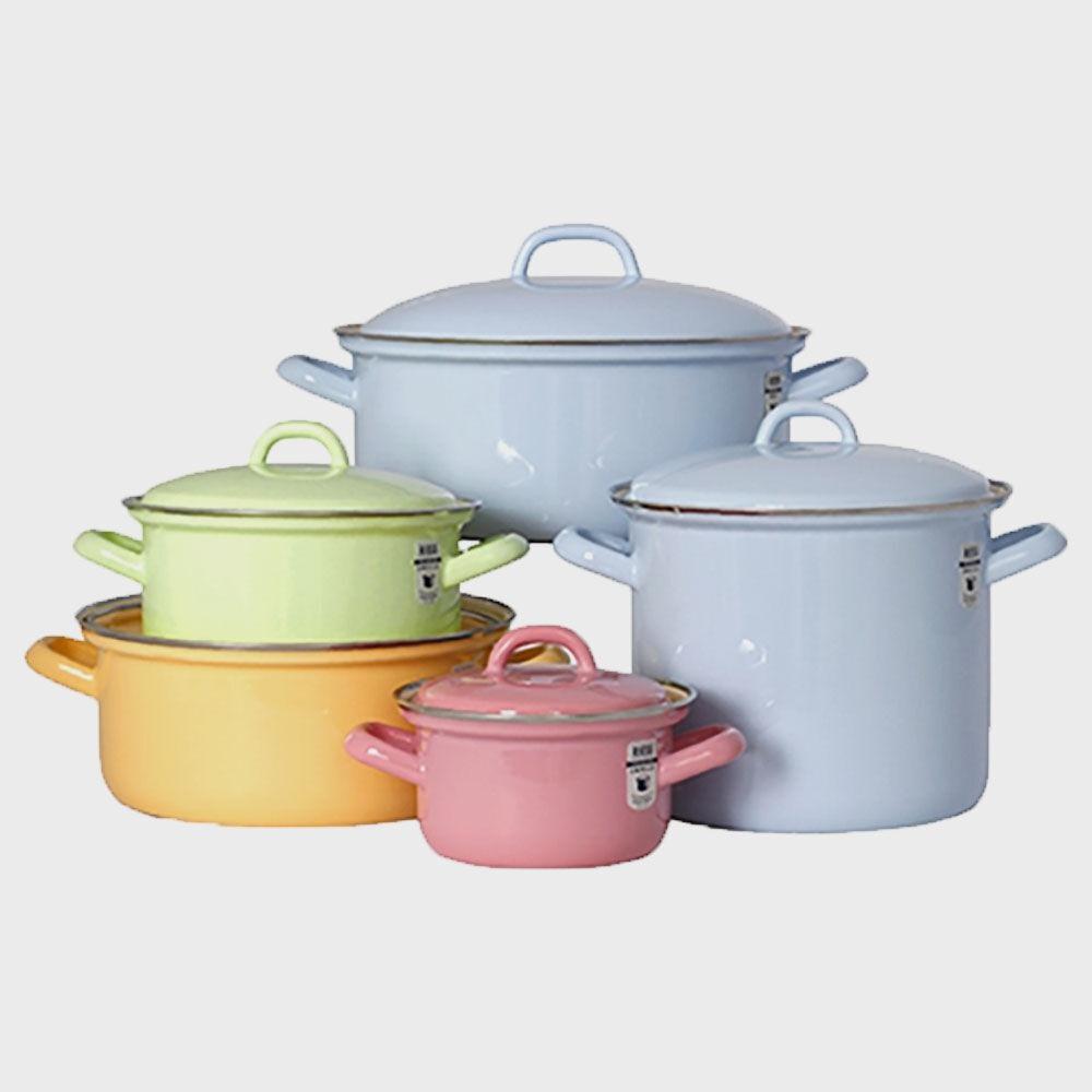 리스 번트 5종세트(양수냄비 12, 16, 20, 24, 18cm(H))