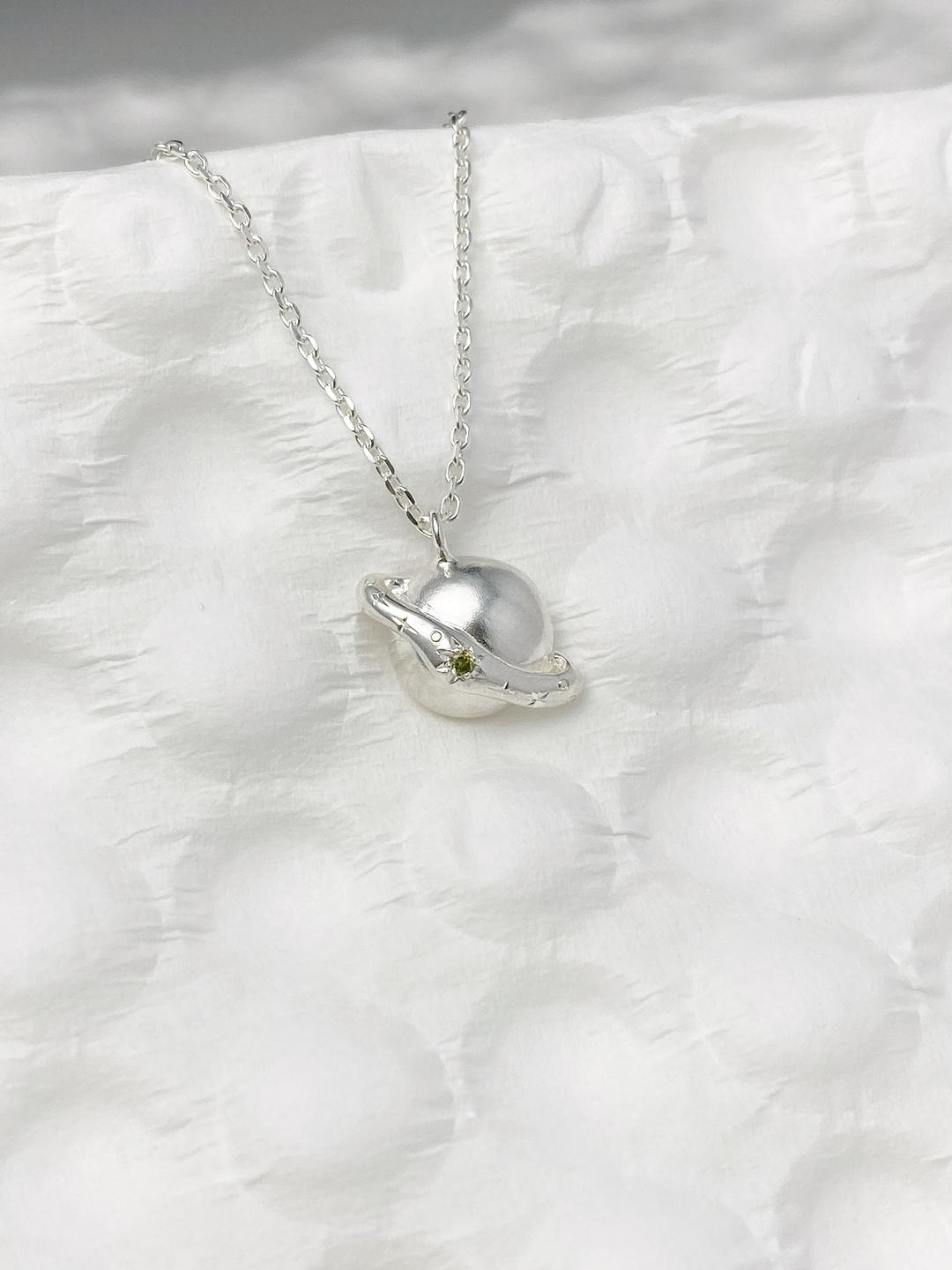 Saturn Orbit Necklace