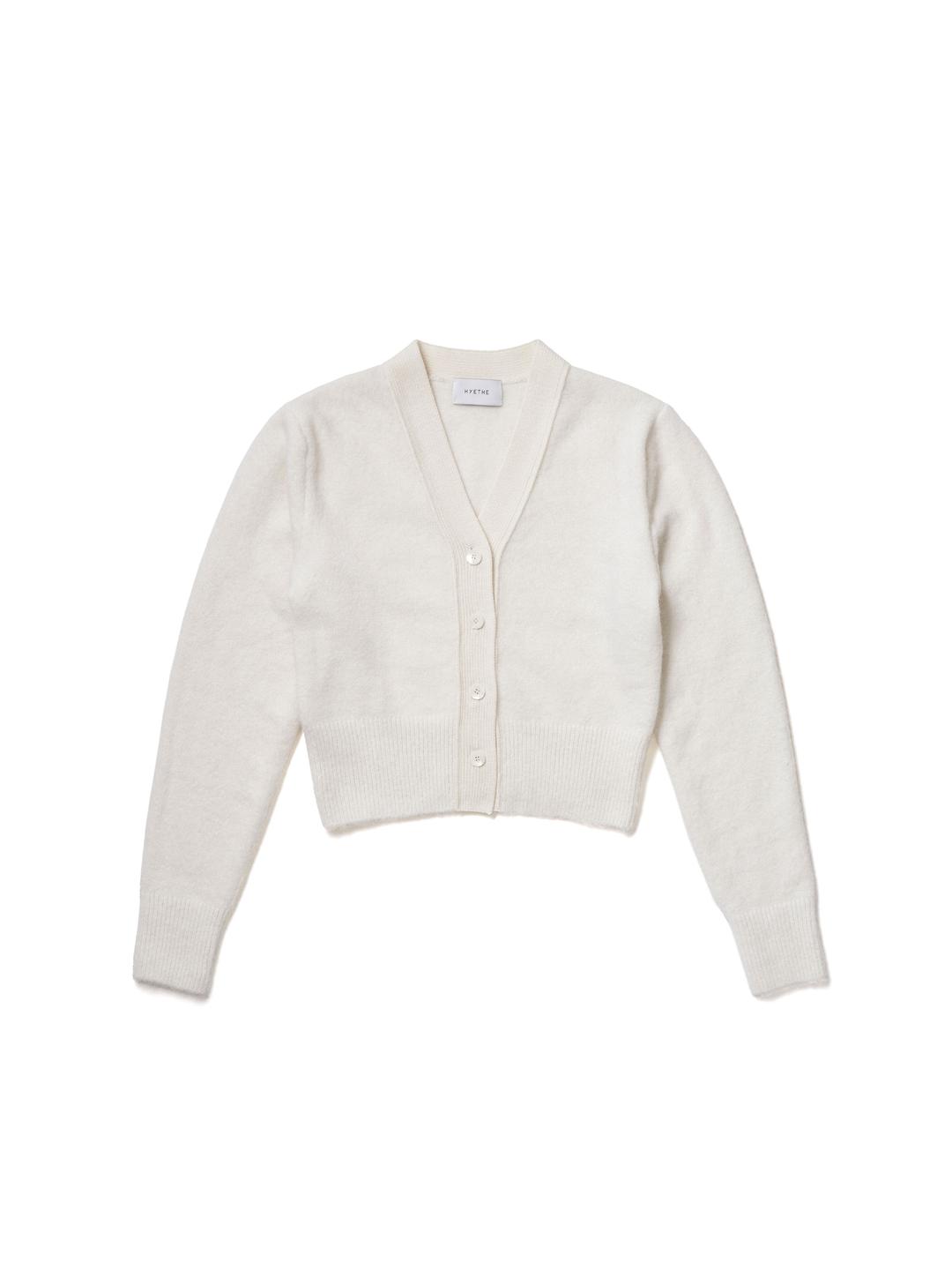 MOHAIR V-NECK CARDIGAN_IVORY [PRE-ORDER 10/20 예약배송]