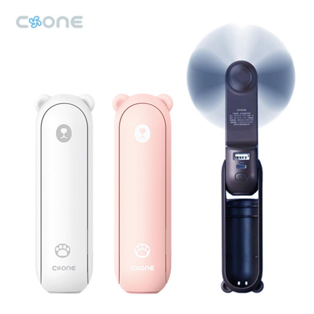 3 in 1 베어 미니 선풍기(휴대용선풍기,보조배터리,손전등)