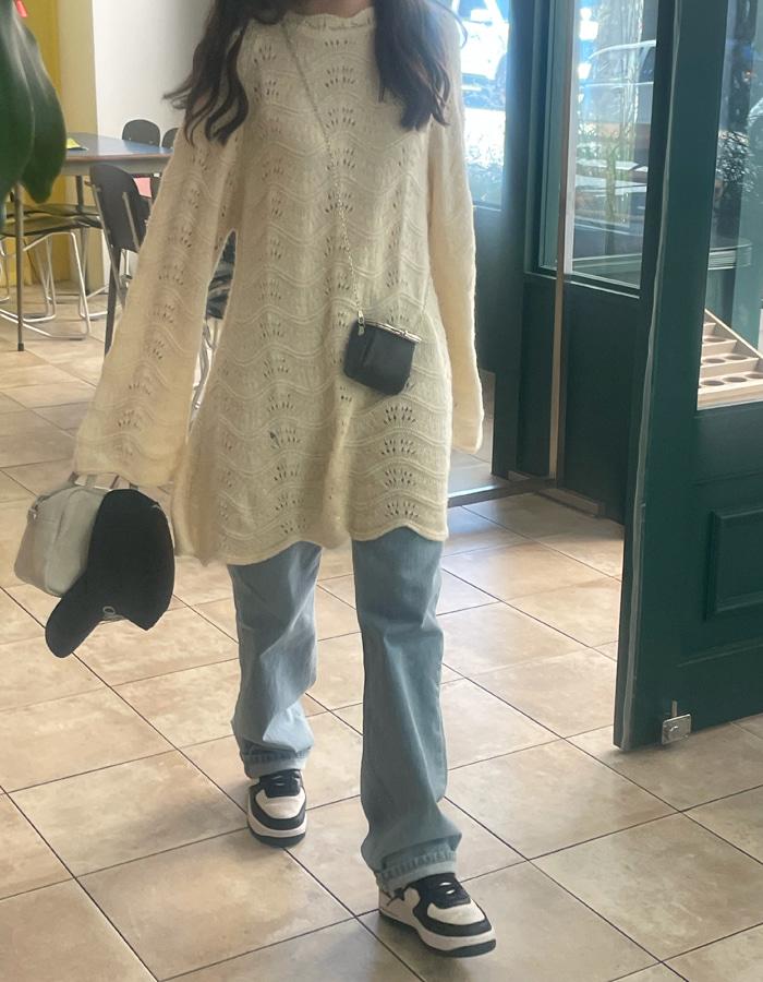 로에 니트 원피스 (2colors)