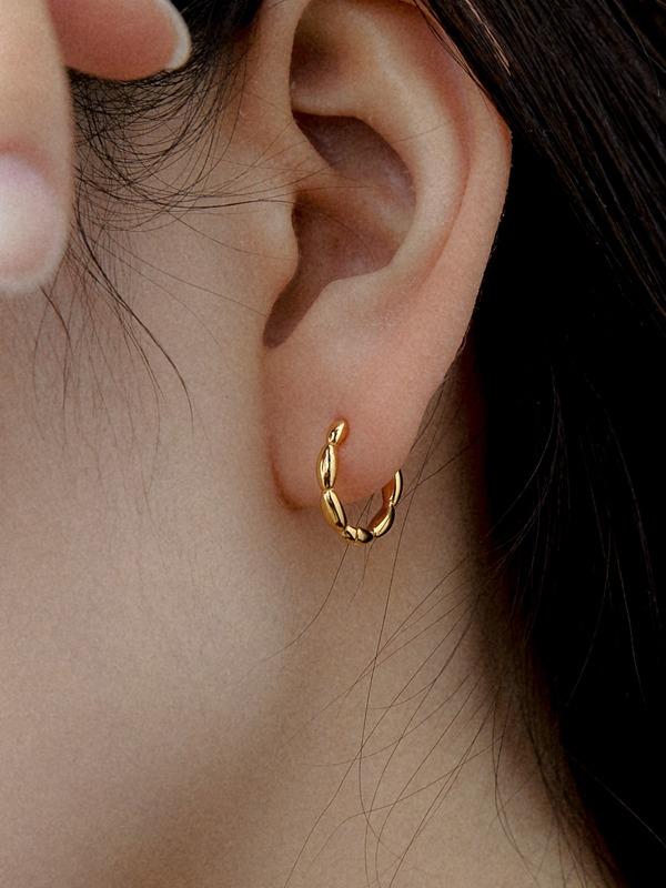 Frank gold earring