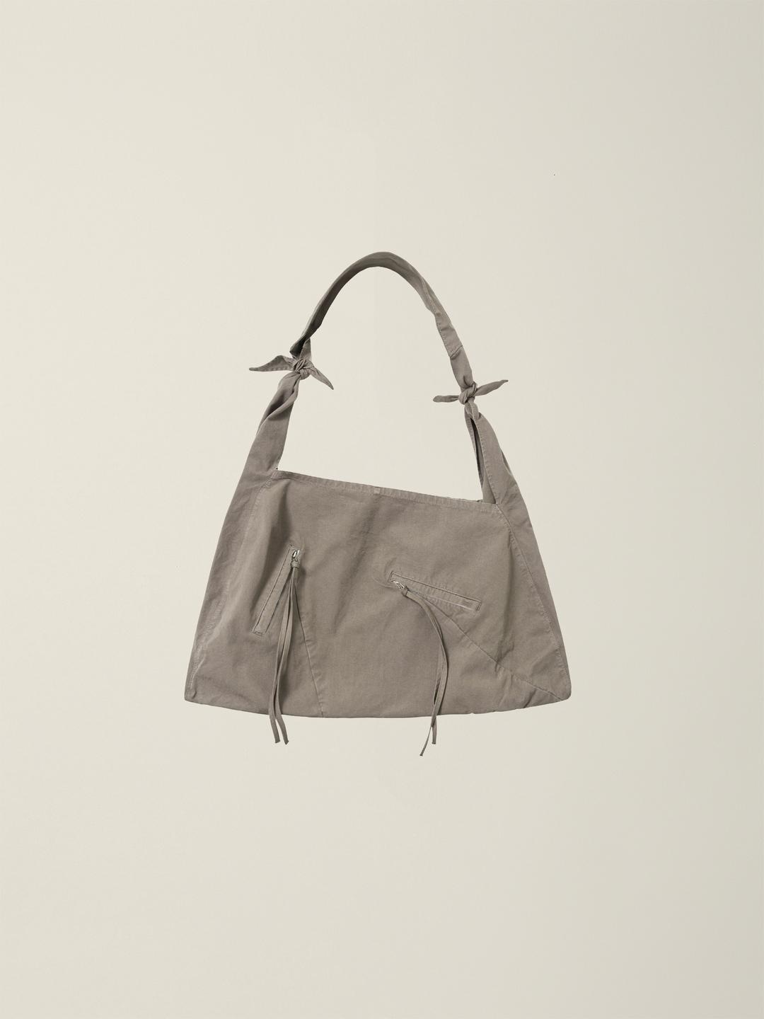 GARMENT DYED 2 WAY STRAP TOTE BAG (MEDIUM)  MODERN MOCHA
