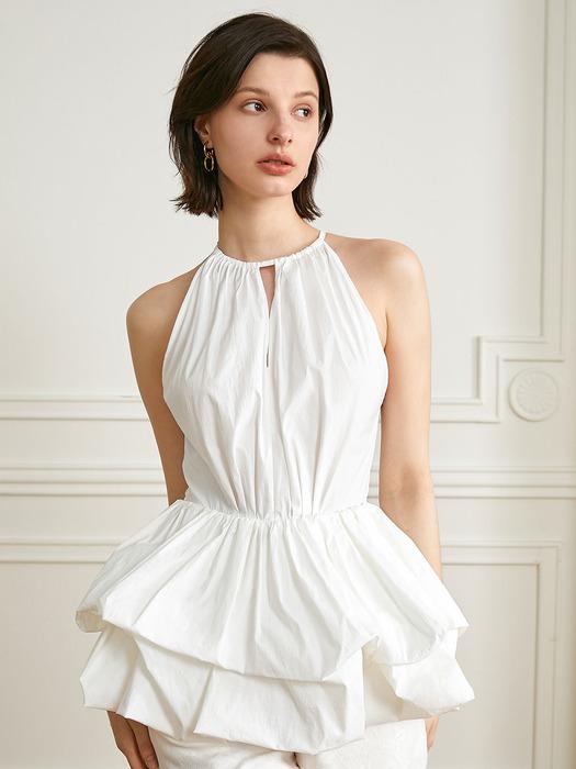 YY_Halterneck balloon sleeveless top