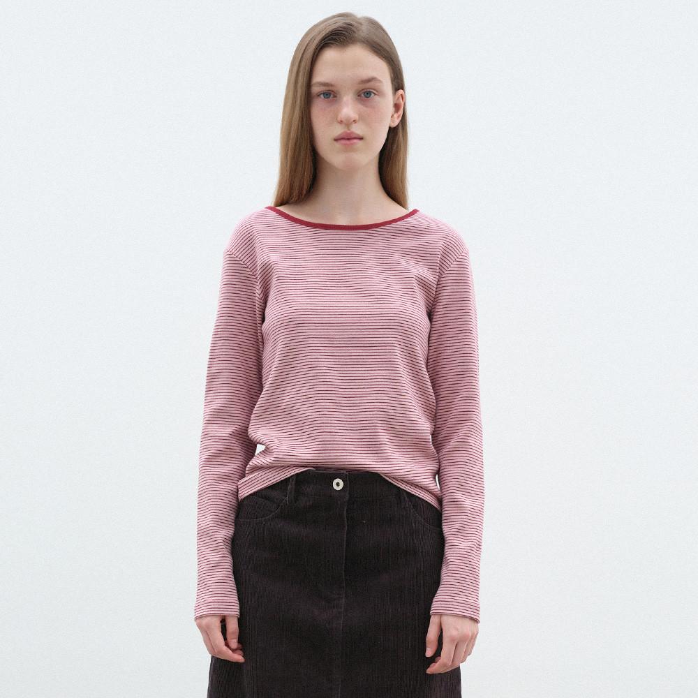 [23FW] COLORING STRIPE LONG SLEEVE - PINK